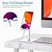OMOTON Cell Phone Stand, Adjustable Angle Height Desk Phone Dock Holder for iPhone Air 17 Pro Max/Plus/XS/XR, Samsung Galaxy S20 / S10 / S9 / S8 and Other Phones (3.5-7.0-Inch),Silver