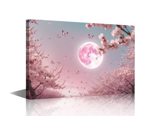 Impression sur toile Sakura TISHIRON 61x40cm tableau zen encadré pour salon