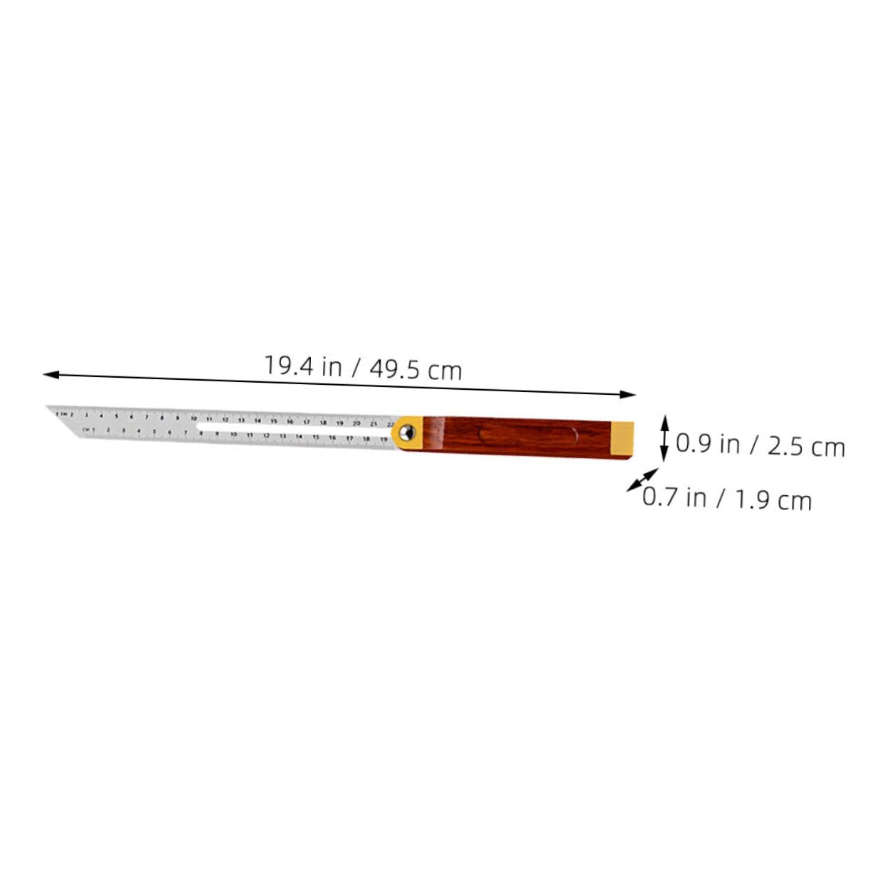 jojofuny Woodworking Angle Protractor Ruler Rotatable Design for Accurate Measurements Woodworking Construction and Renovation Projects High-Precision Tool for Craftsmen and Builders