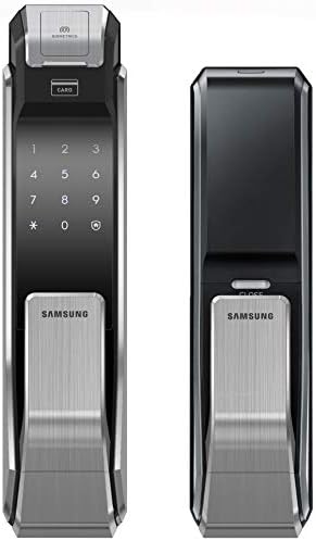 Samsung Digital Door Lock SHS-P718LBK/EN Fingerprint Push Pull Two Way Latch Mortise English Version (Morise - AML320)