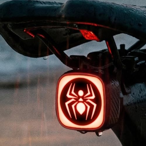 Luz trasera de bicicleta Tipo C con sensor y patrones ajustables de 3 modos 6