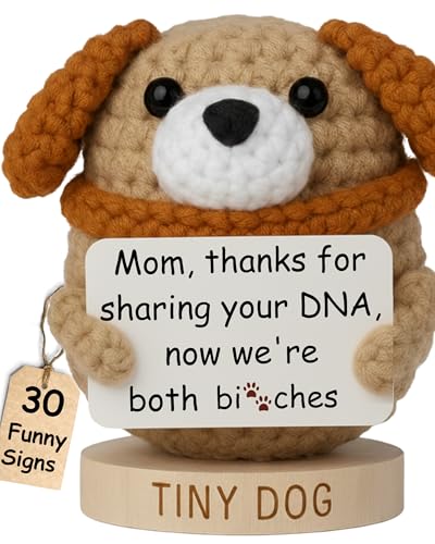 Funny Mom Gift: Sassy Dog Crochet with 30 Signs