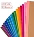 ALKALO 30 Pack Lined Notebook Journals Bulk, A5 College Ruled Composition Notebook, 8.3”x 5.5”,Kraft Cover with Rainbow Spines, 15 Colors 60 Pages for School Office Travel