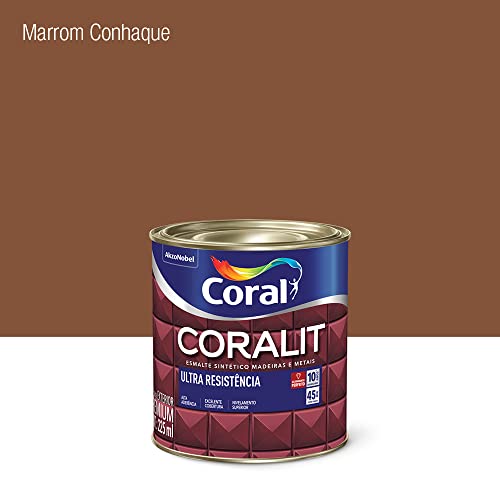 CORALIT ULTRA RESISTENCIA ALTO BRILHO MARROM CONHAQUE 225ML - CORAL