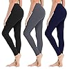 High-Waisted-Leggings-for-Women-Soft-Athletic-Tummy-Control-Pants-for-Running-Cycling-Yoga-Workout-Reg-Plus-Size High Waisted Leggings for Women - Soft Athletic Tummy Control Pants for Running Cycling Yoga Workout - Reg & Plus Size