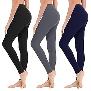 High-Waisted-Leggings-for-Women-Soft-Athletic-Tummy-Control-Pants-for-Running-Cycling-Yoga-Workout-Reg-Plus-Size High Waisted Leggings for Women - Soft Athletic Tummy Control Pants for Running Cycling Yoga Workout - Reg & Plus Size