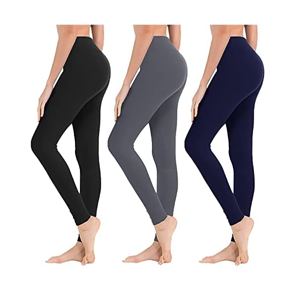 High-Waisted-Leggings-for-Women-Soft-Athletic-Tummy-Control-Pants-for-Running-Cycling-Yoga-Workout-Reg-Plus-Size High Waisted Leggings for Women - Soft Athletic Tummy Control Pants for Running Cycling Yoga Workout - Reg & Plus Size