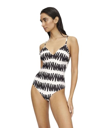 Maillot de bain à rayures Compania Fantastica avec un col en V élégant pour l'été