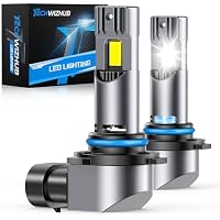 2-Pack TechWizHub 9006/HB4 LED Fog Light Bulbs (6500K Cool White)