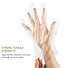 KINGLAKE Disposable Clear Plastic Gloves,200 PCS Plastic Large Food Polyethylene Gloves,Food Prep Gloves for Cooking,Cleaning Food Handling