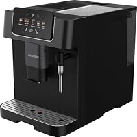 Grundig - KVA 6230 Kaffeevollautomat - 19 Bar Pumpendruck - 13-stufiges Edelstahl-Mahlwerk - Milchaufschäumdüse - 2L Wassertank - Tassenwärmer - Doppel-Auslauf - Schwarz/Silber - Robust