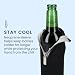 kwmobile 2X 330-500ml Flasche Flaschenkühler - für Bier andere Getränke - Neopren Kühler Don't Touch My Beer Weiß Schwarz