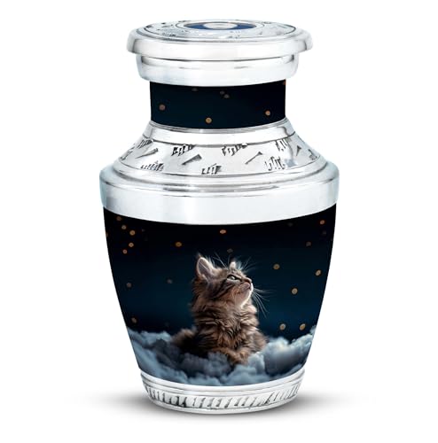 Image of Stargazer's Pet Urn Cat Urns for Ashes - Keepsake Urn - 4 Keepsake Urns - Ashes Urn - Cremation Urn Human Ashes - Burial Urns for Cremated Remains (Size - 3inch,1pcs)