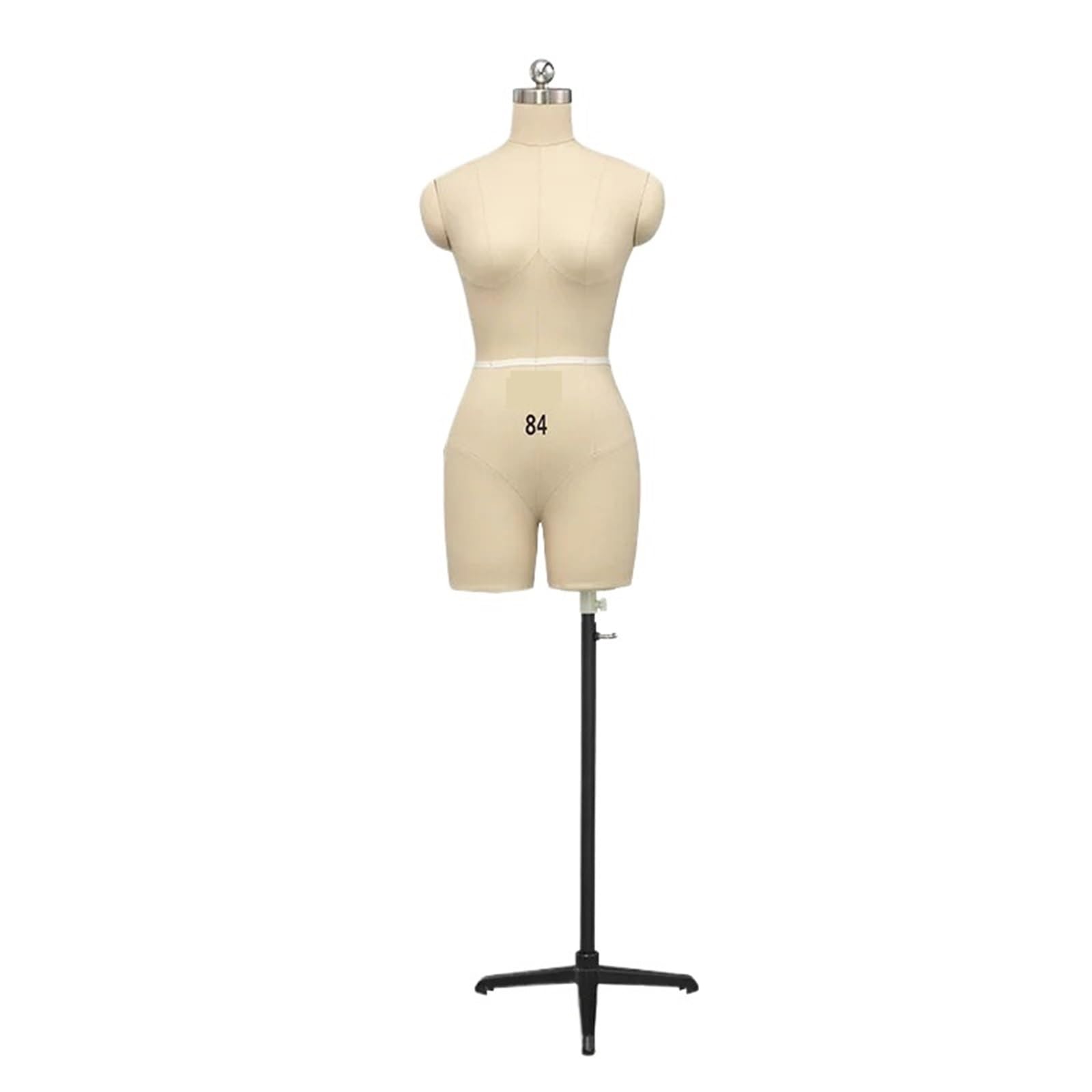 Manichino da Sarto Manichini da donna morbidi sartoria, manichini a mezzo busto in schiuma, professionali in con tipo di spillo(White)
