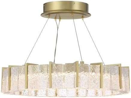 Minka Lavery 2418-695-L Sevryn Semi Flush, Integrated LED, Soft Brass