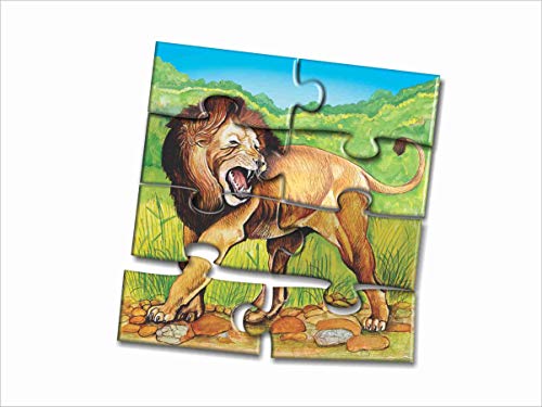 Image of Creative's Animal Puzzles Part-1 - Educational Jigsaw Puzzle for Kids, 4 Graded Puzzles (4, 6, 8, 10 Pieces), Early Learning Toy for Visual Skills & Problem Solving, Ages 3+