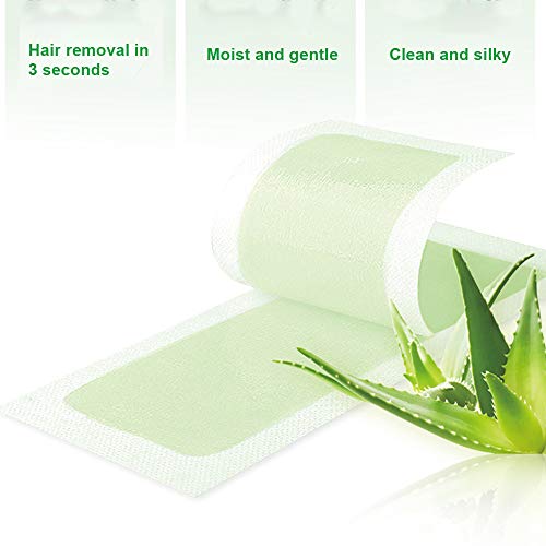 KKmoon 20 Tiras Tiras de Cera Remoção de Pêlos Tiras de Cera para Braços Pernas Sobrancelha Sobrance
