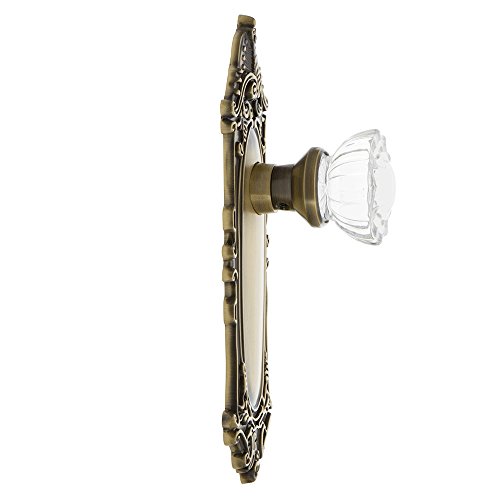 Image of Nostalgic Warehouse Victorian Plate & Interior Crystal Door Knob