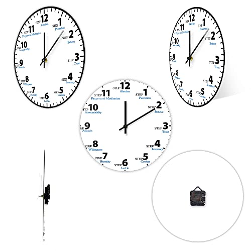 Reloj de Pared Analógico Silencioso 12 Pulgadas Acrílico miniatura 3