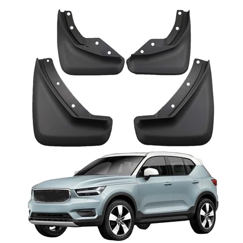 JLBMMLY Mud Flaps Compatible with 2025 Volvo XC40 Accessories 2019-2024 Splash Guards All Weather Fender Guard Mudguards Sediment Protection No Need to Drill Holes