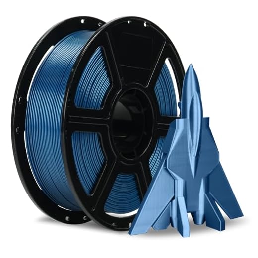FLASHFORGE Rapid PETG Filament 1.75mm Metallic Blue, Max 600mm/s High Speed Printing, 3D Printer Filament 1kg Spool, Dimensional Accuracy +/- 0.02mm, Fits Most 3D Printers