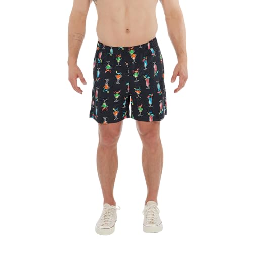 SAXX Underwear Co. Men's Go Coastal 2N1 Volley 5" with Built-in Pouch Support, Core3