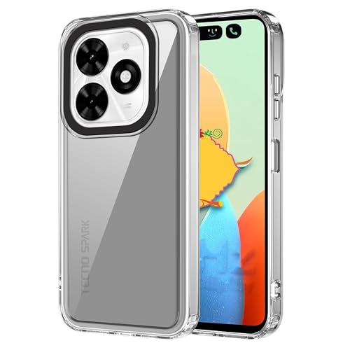 Image of Zapcase Back Case Cover for Tecno Spark Go 2024 | Compatible for Tecno Spark Go 2024 Back Cover | Case Cover with Camera Protection | (TPU + PC | Transparent)