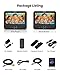 FANGOR 7.5 Inch Dual Car DVD Player, Portable DVD Player for Car with 5 Hours Rechargeable Battery, Last Memory, AV Out/in, Support USB/SD/Sync TV, All Regions