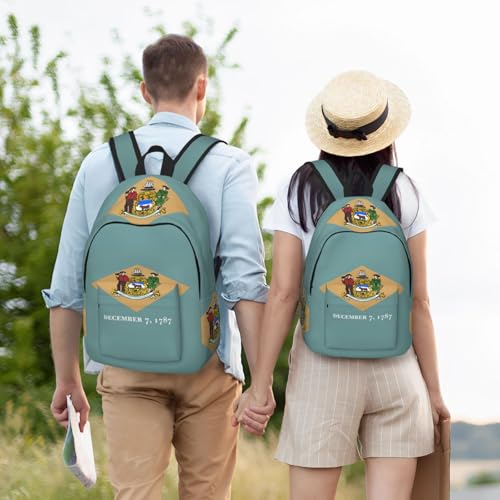 Sac à dos universitaire avec compartiment ordinateur imprimé Delaware - 6