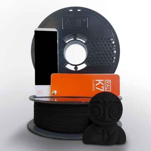 Image of NFIL3D Premium High Strength PLA+ Raven Black 3D Printer Filament | Dimensional Accuracy + /- 0.015mm |1.75mm | Easy to Print, No Clogging,Smooth Finish,Tangle-Free |Compatible with All 3D Printers