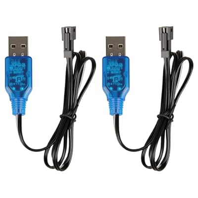 2pcs cargador batería 3.7v con enchufe SM-2P cable de carga USB, NI-MH batería USB cargador cable de cargador enchufe para coche RC barco Drone aviones RC y otros juguetes controlados a distancia | Ya disponible en tu tienda friki favorita! En mundofriki.es!