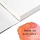 Tritart 55x A6 Aquarellpapier 300g/m² - 55 Seiten Aquarell Papier - Din A6 Aquarellblock - Watercolor paper - Aquarell Skizzenbuch mit 55 Seiten - Watercolor Sketchbook
