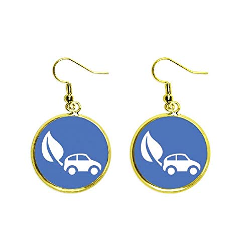 Pendientes de hoja dorados largos joyería mujer accesorio ecología moderno