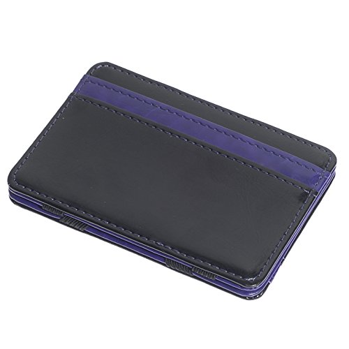 Image of Men's Fashion Magic Money Clip Leather Minimalistic Slim Wallet