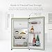 Swan Retro Under Counter Fridge with 77L Fridge Capacity, 13L Freezer Capacity, 1 Glass Shelf, 3 Door Shelves, 1 Salad Drawer, Green, SR11035GNE