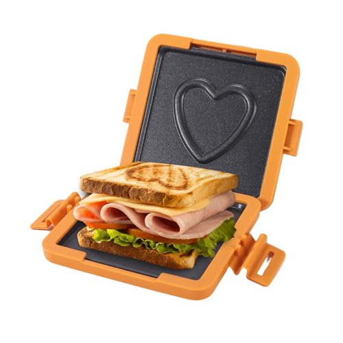 HeMaSe Microwave Toastie Sandwich Maker, Nonstick Plate Panini Maker, Versatile