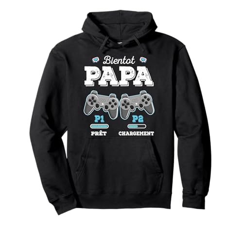 Niveau Papa Débloqué Futur Père Fils Annonce Grossesse Gamer Pullover Hoodie