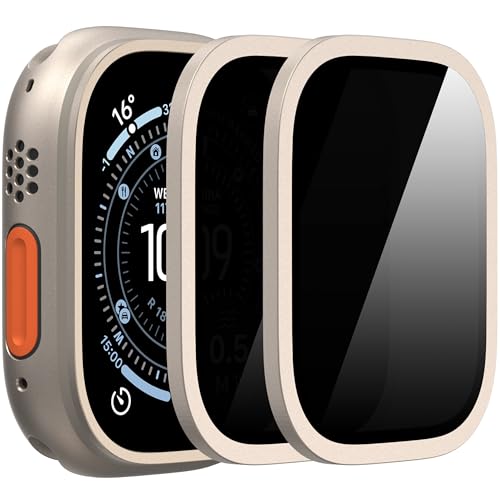 Suoman for Apple Watch Ultra 3/Ultra 2/Ultra保護フィルム(2枚)アップルウォッチ49mmフィルムfor iWatch Ultra 3/Ultra 2/Ultra ガラスフィルム 擦れ防止 耐沖撃 防指紋の9H高硬
