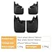 Mud Flaps for Nissan Navara D22 P300 Pickup 4-D 2008-2014, Mud Guards Splash Guards, Front & Rear Fenders All Weather No Drilling Required Tire Protector
