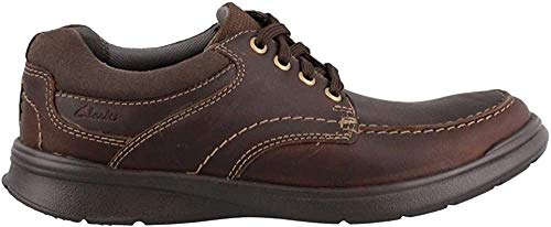 Clarks Men's Cotrell Edge Oxford, Brown Oily Leather, 8 W US