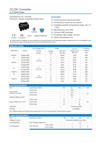 Module d'alimentation B2412XT-2WR3 pour stopper les interférences et surtensions de ligne - 2