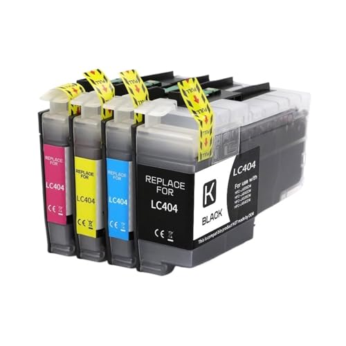 Cartouche LC404 compatible Brother MFC-J1205W MFC-J1215W pour remplacer l'encre épuisée sans blocage