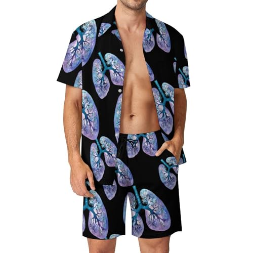Conjunto de camisa y pantalones cortos para hombre para evitar el calor Lungs transpirable