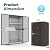 AECOJOY Outdoor Storage Cabinet Waterproof with Shelves, Lockable Cabinet Large Vertical Storage Shed Tall Weatherproof Outdoor Cabinets Garden Sheds & Outdoor Storage for Patio in Brown