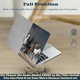 HLAAJJX do MacBooka Pro 38.1 cm; model A1707 A1990 z paskiem dotykowym i identyfikatorem dotykowym, plastikowa twarda obudowa ochronna i przezroczysta osłona klawiatury, unikalny koń