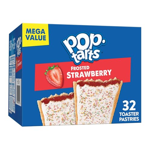 5% coupon - Pop-Tarts Frosted Strawberry Toaster Pastries, 32ct