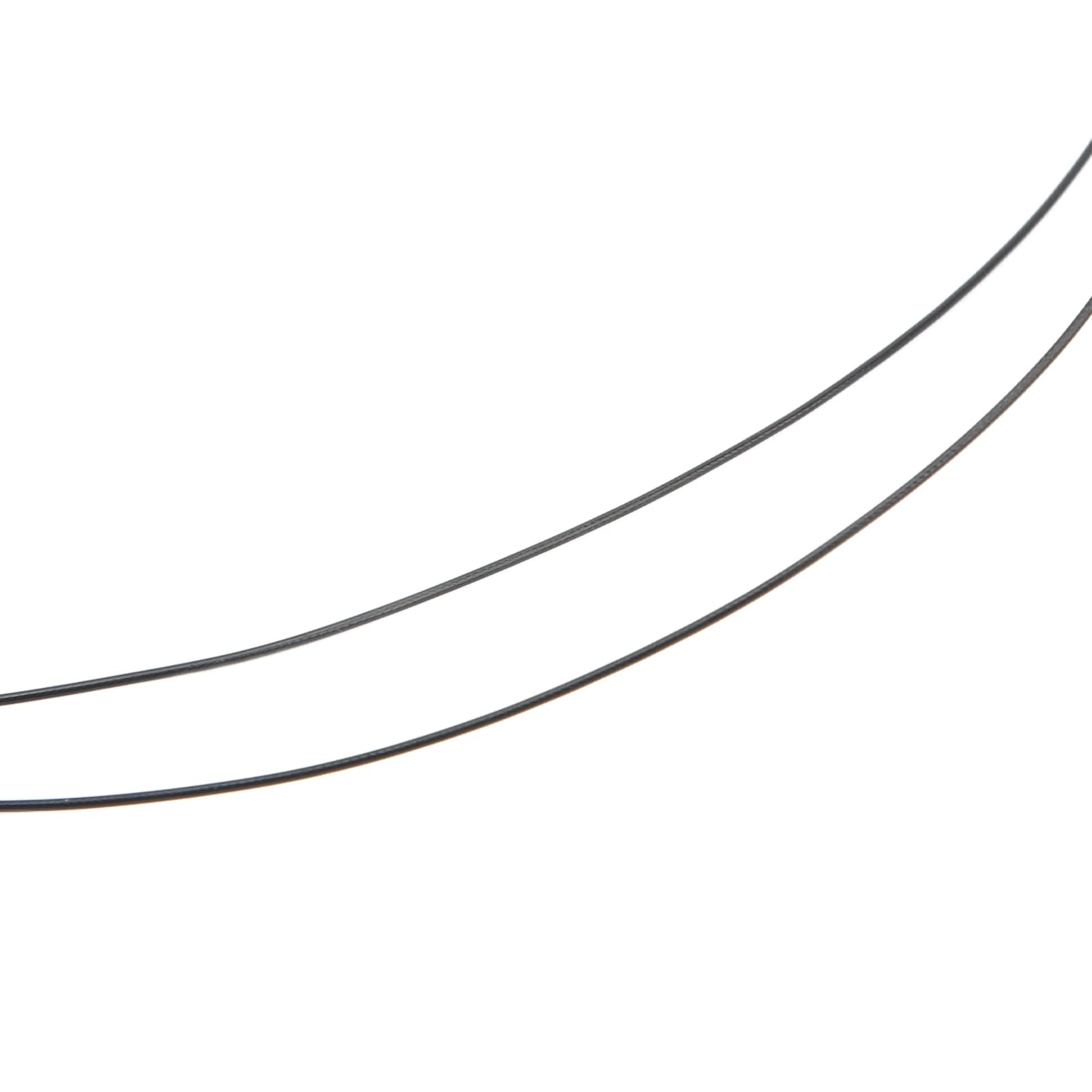Corde de Raquette de Badminton Professionnelle, Pièces de Rechange de Bobine de 0.7mm, 200m, Couleur Vive à Haute élasticité (Black)