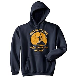 Crazy Dog T-Shirts Fishing Hoodies Funny and Sarcastic Unisex Hooded Sweatshirts for Fishermen