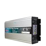 HTOYXPYYQ Reiner Sinus-Wechselrichter, 12 V/24 V/48 V/60 V auf 110 V, 220 V, 6000 W...