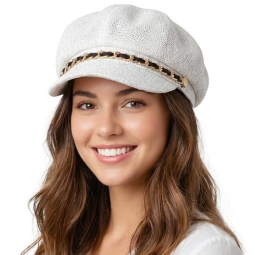 Gorra Octogonal de Mujer con Lentejuelas miniatura 1